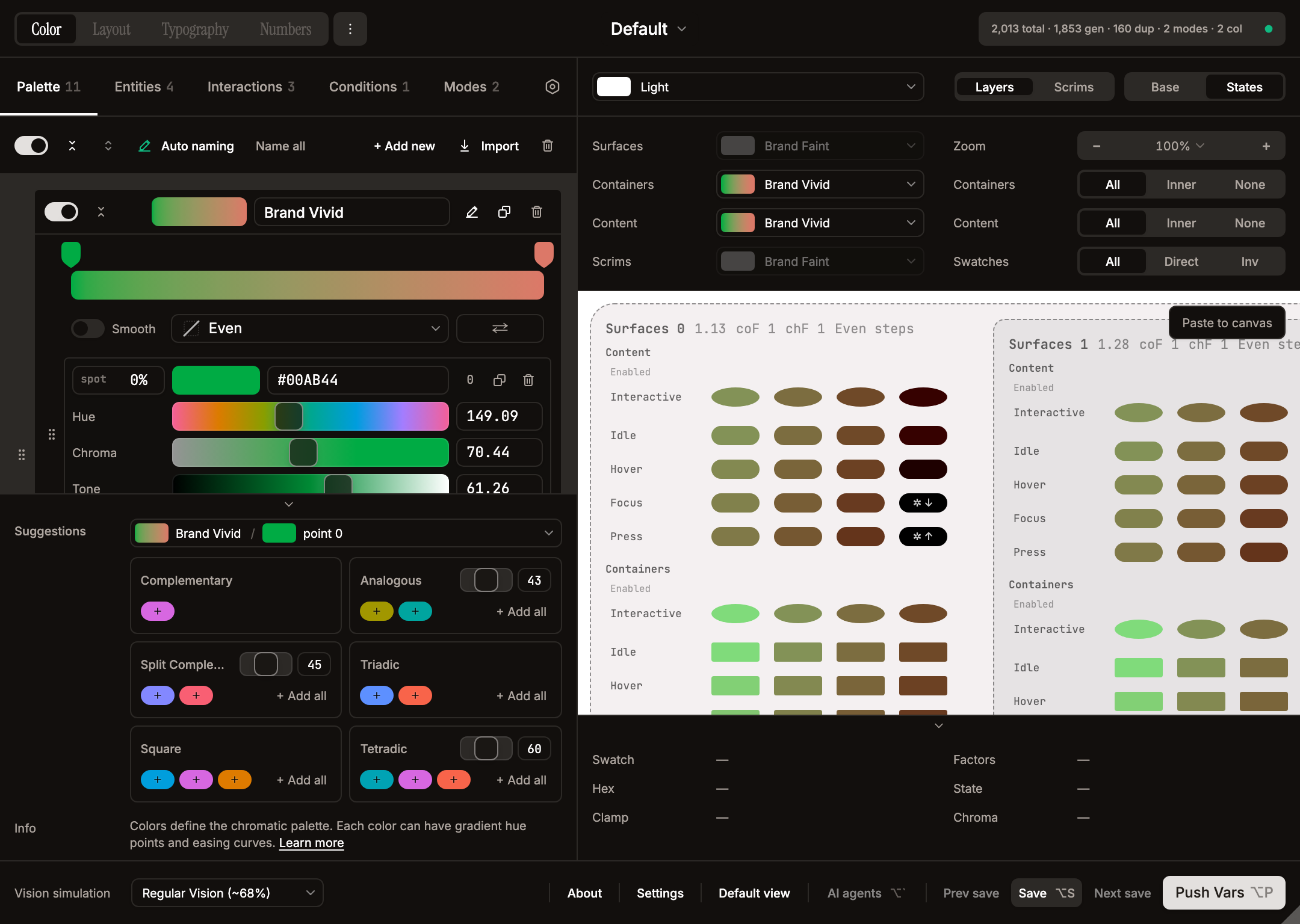 Full Systema plugin — global header, editor, preview, status bar