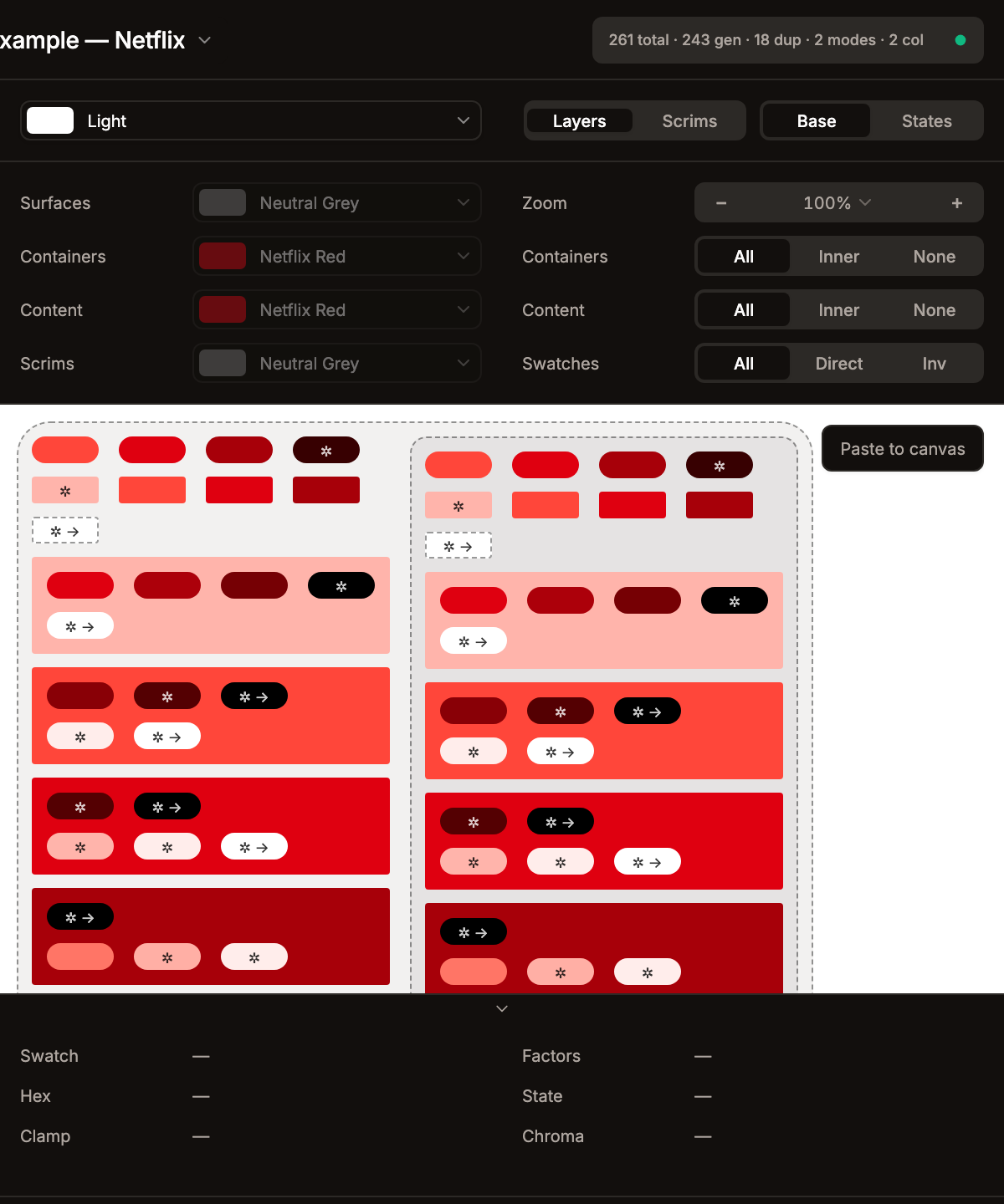 Preview in Terse verbosity — every label hidden, only colour shapes