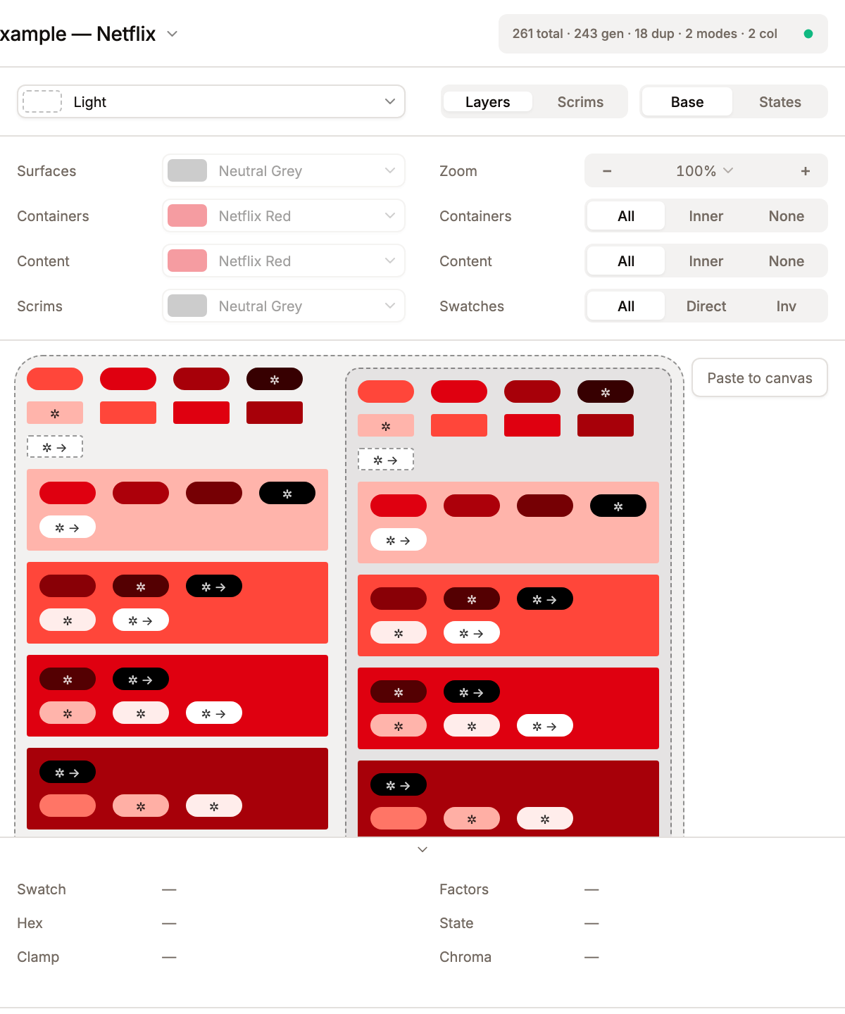 Preview in Terse verbosity — every label hidden, only colour shapes